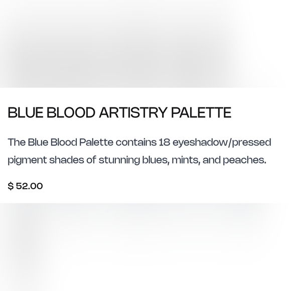 JEFFREE STAR COSMETICS Blue Blood ARTISTRY Pallette 18 Eyeshadows NWT - Picture 16 of 16